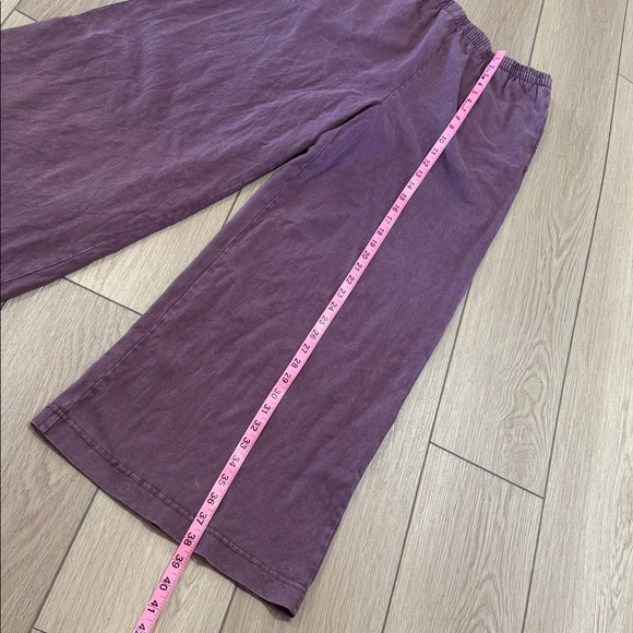 Z Supply Scout Wide Leg Pants in Plum - Picture 6 of 9